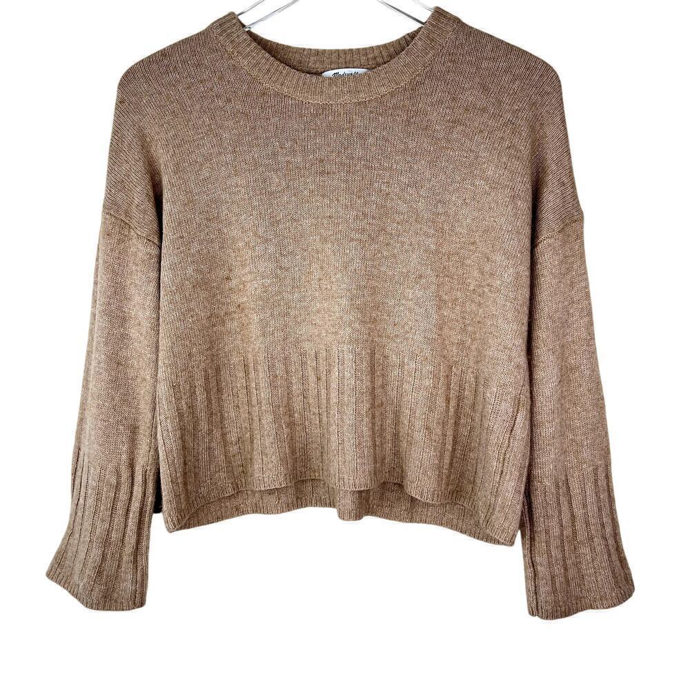 Madewell Ayers Wide Sleeve Pullover Sweater Crewneck Oversized Wool Alpaca XXS